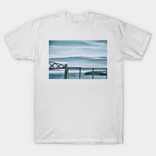 To the other side. A Train travels over the magnificent Forth Rail Bridge T-Shirt